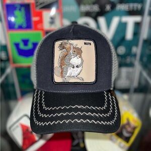 Black and Gray Cat Cap